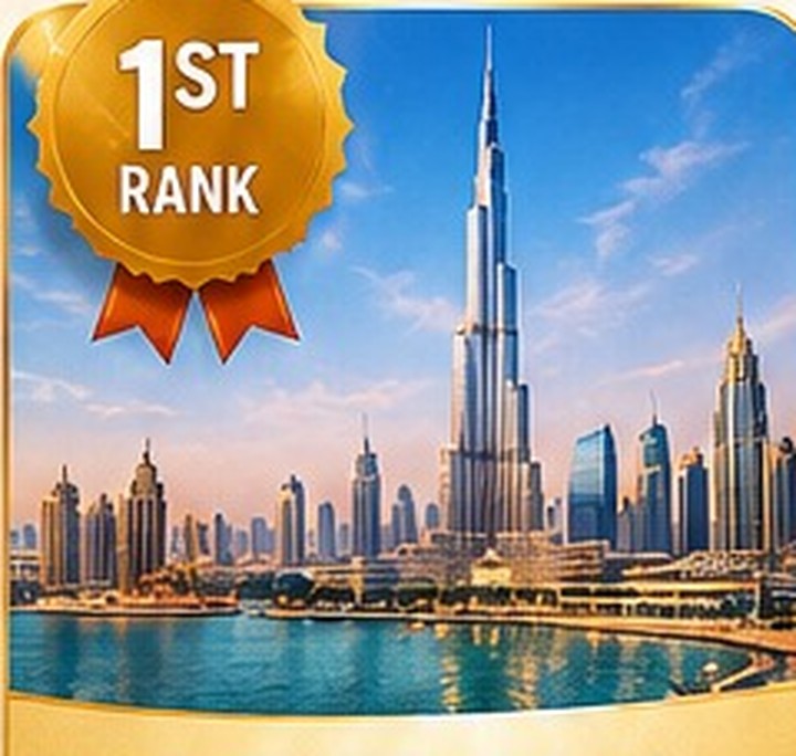 1st rank prize, Dubai Package